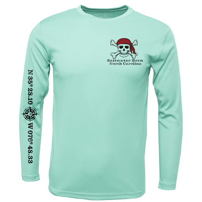 North Carolina Blackbeard Long Sleeve UPF 50+ Dry-Fit Shirt