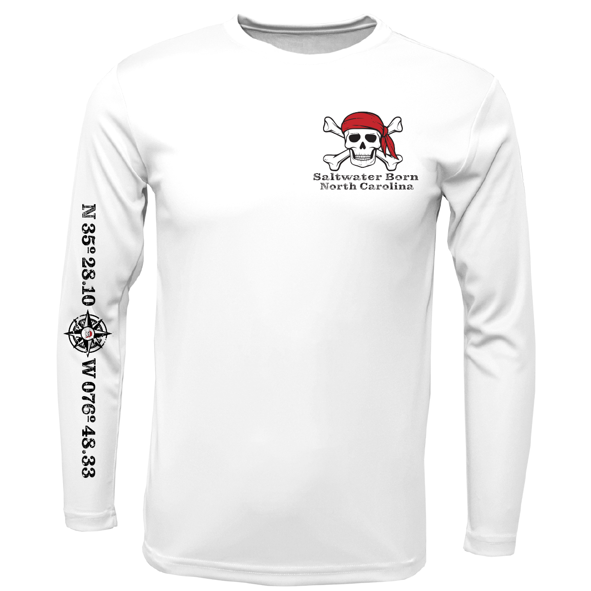 North Carolina Blackbeard Long Sleeve UPF 50+ Dry-Fit Shirt