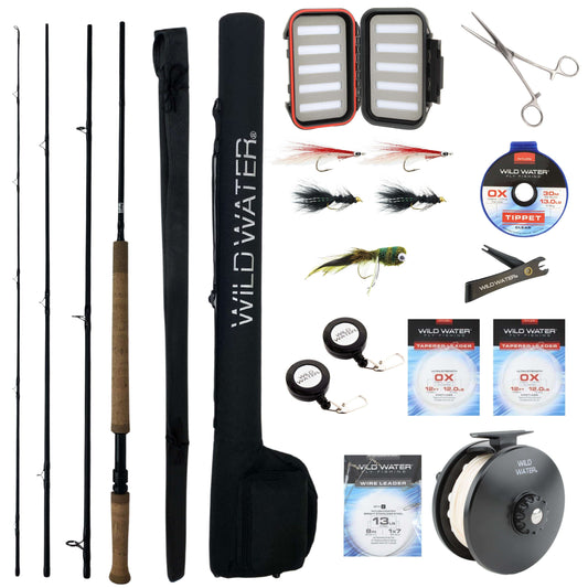 Wild Water Fly Fishing Kit for Bass and Pike, 11 ft 5 wt Switch Rod | SendIt Sailing