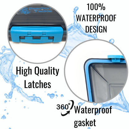 Reaction Tackle Waterproof Tackle Trays - 100% Secure with 3 Clips