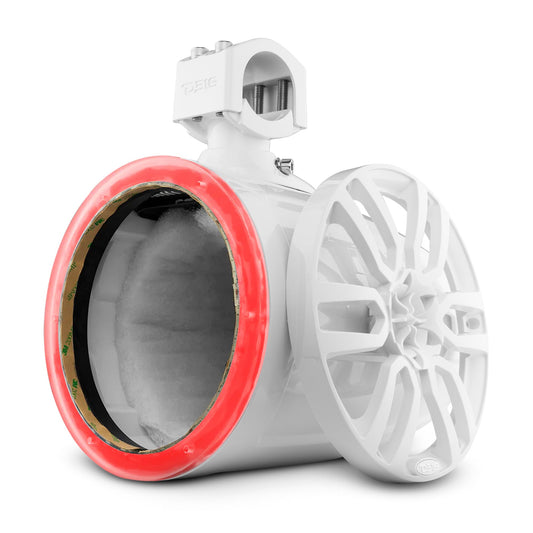 NXL 8" Marine and Powersports Empty Tower LED RGB Lights - White