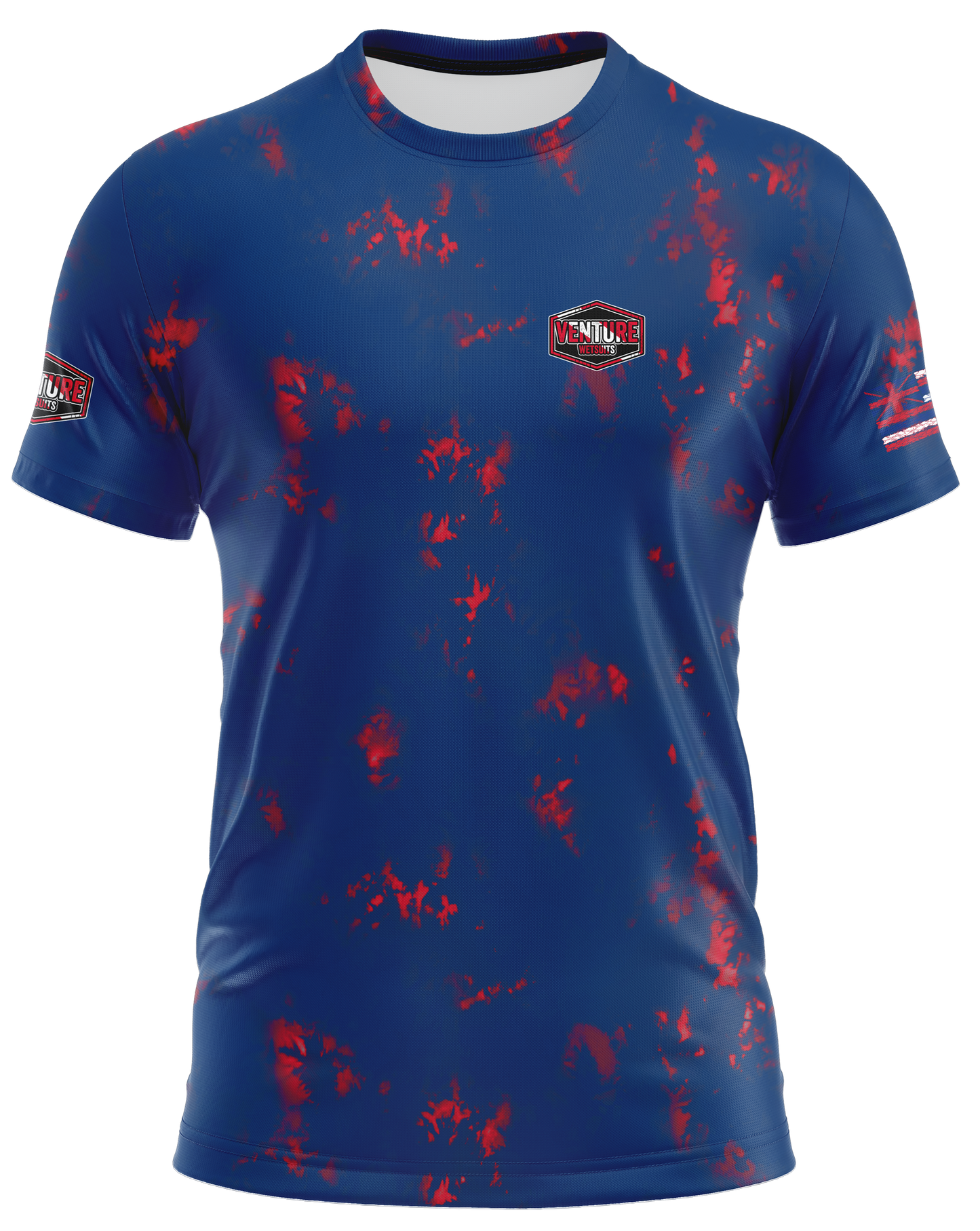 VW Tie-Dye Blue/Red Dri Fit T-Shirt (Adult/Keiki)