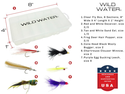 Wild Water Fly Fishing Kit, 9ft 9/10 Weight Rod and Reel Package | SendIt Sailing