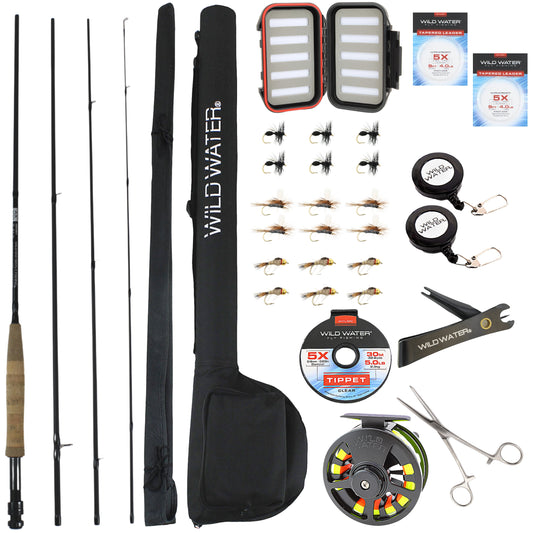 Wild Water Deluxe Fly Fishing Kit, 9 ft 5/6 wt Rod | SendIt Sailing