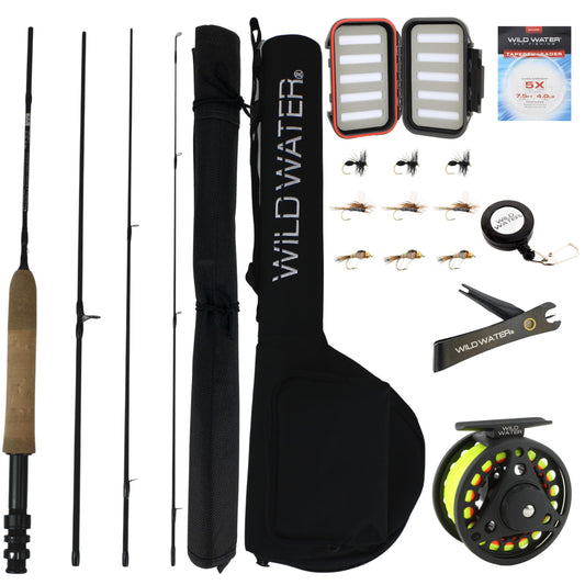 Wild Water Standard Fly Fishing Kit, 5 ft 6 in 3 wt Rod | SendIt Sailing
