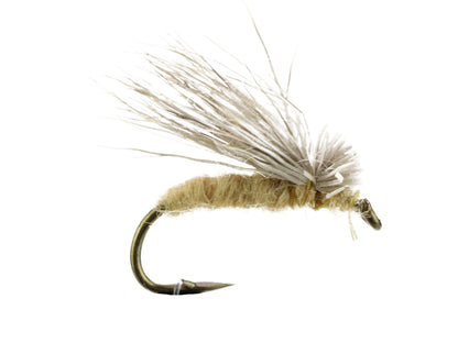 Wild Water Fly Fishing Tan Elk Caddis (No Hackle), Size 12 (Qty 6) | SendIt Sailing