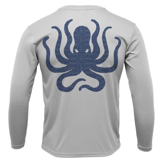 Key West, FL Kraken Boy's Long Sleeve UPF 50+ Dry-Fit Shirt