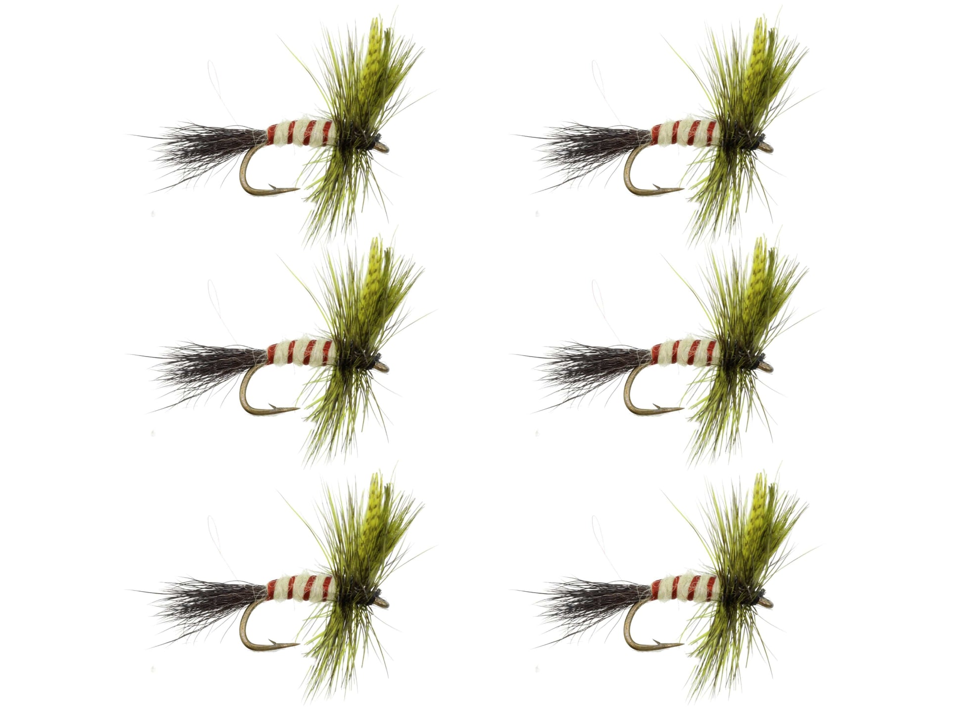 Wild Water Fly Fishing Olive Eastern Drake, Size 12 (Qty 6) | SendIt Sailing