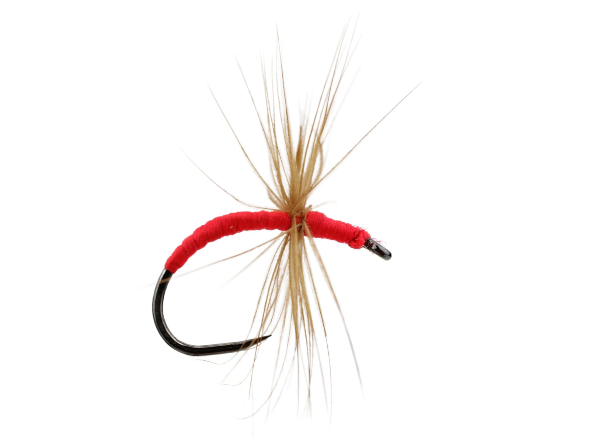 Wild Water Fly Fishing Hi-Vis Orange Indicator Kebari Tenkara Fly, size 12 (Qty 6) | SendIt Sailing