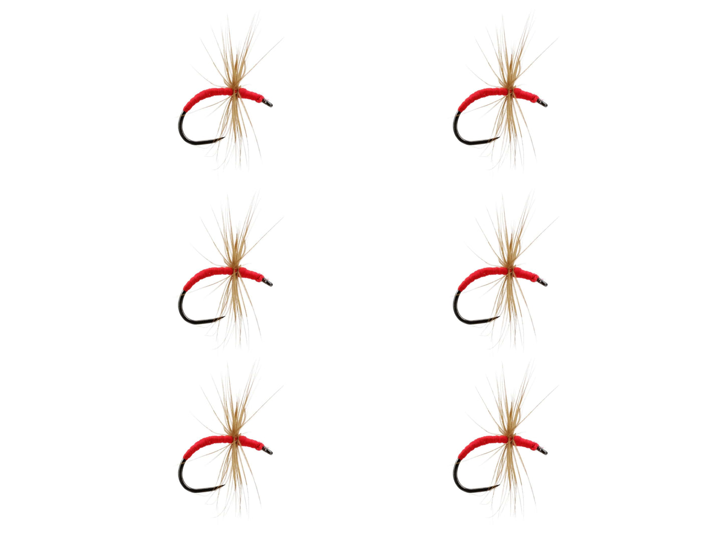 Wild Water Fly Fishing Hi-Vis Orange Indicator Kebari Tenkara Fly, size 12 (Qty 6) | SendIt Sailing