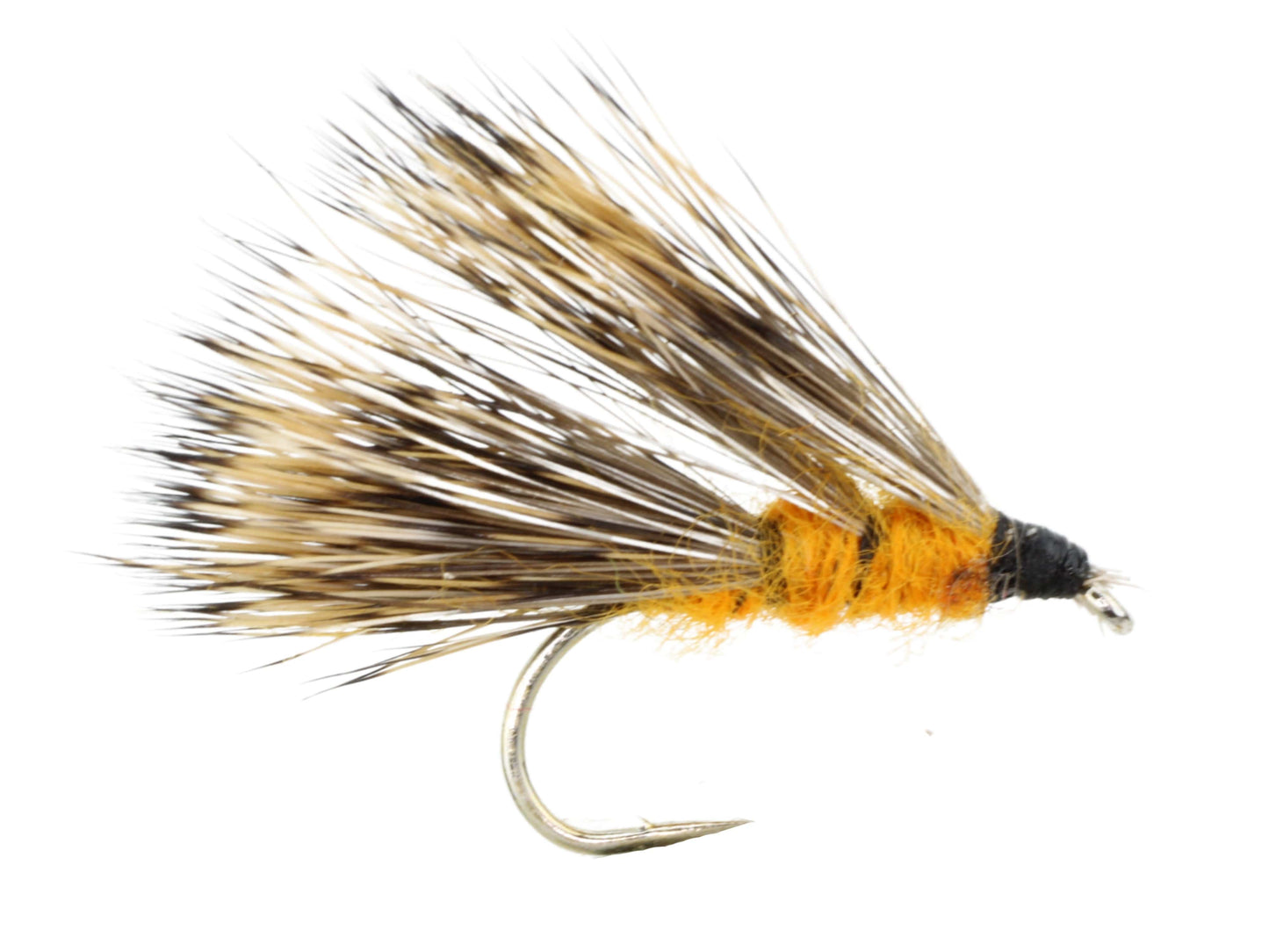 Wild Water Fly Fishing Orange Sedge Hog, Size 12 (Qty 6) | SendIt Sailing