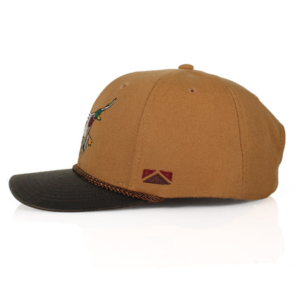 Canvas Mallard Drake Duck Hat with Wax Cloth Visor