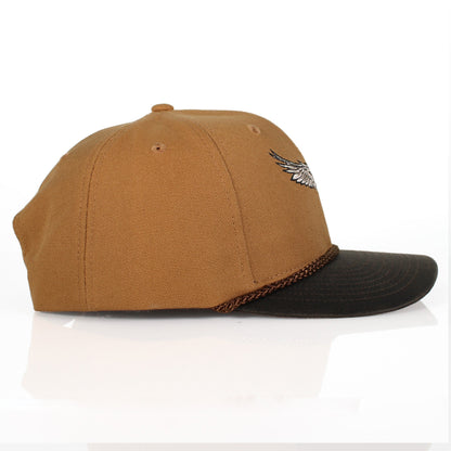 Canvas Mallard Drake Duck Hat with Wax Cloth Visor