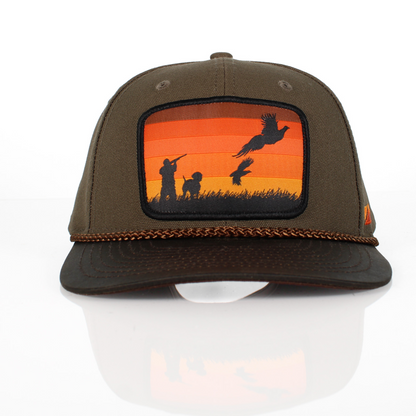Canvas Upland Flush Patch Hat with Wax Cloth Visor