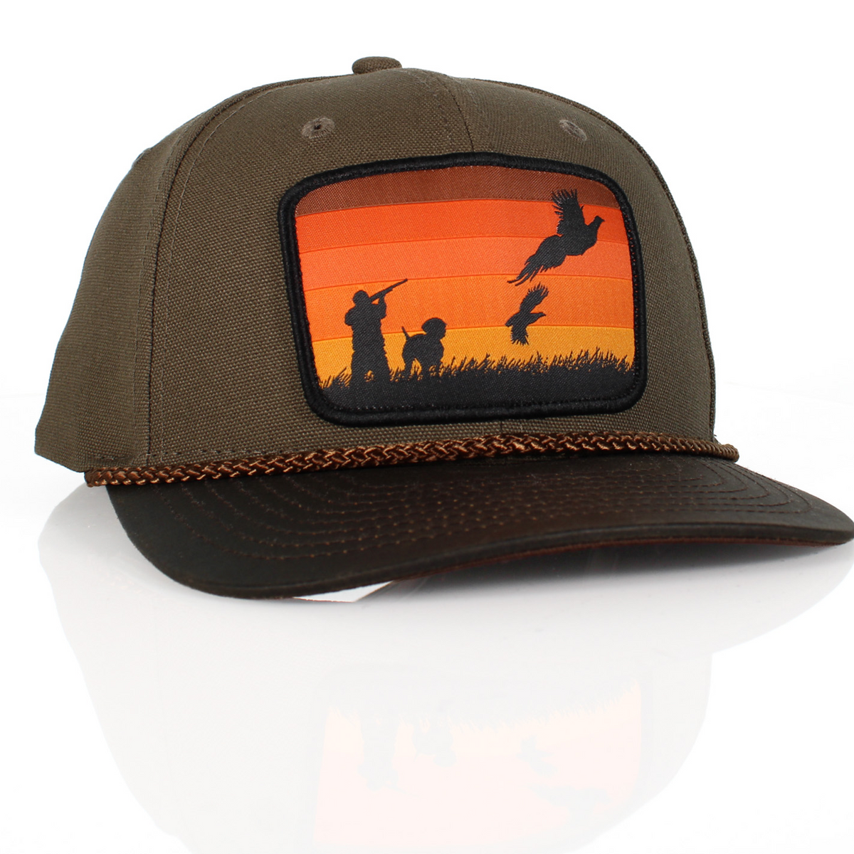 Canvas Upland Flush Patch Hat with Wax Cloth Visor