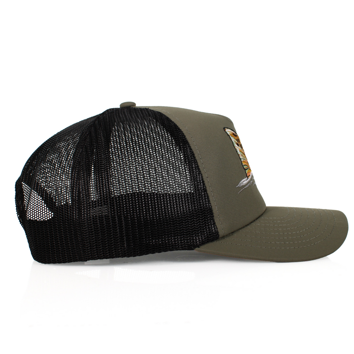 Brown Trout Tail Mesh Back 5-Panel Cap