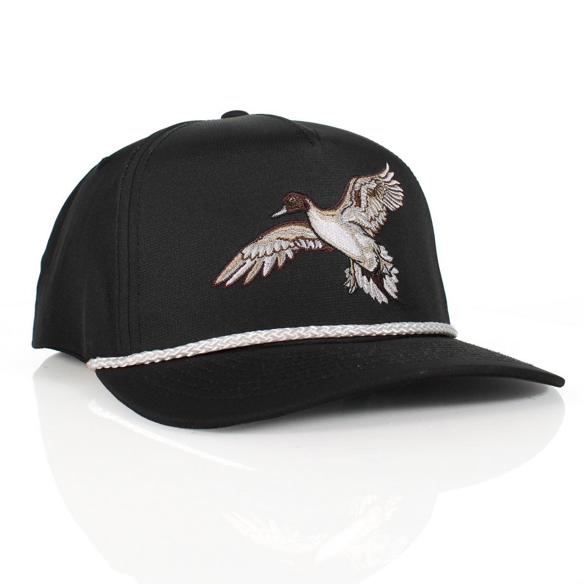 Black Pintail Performance Rope Cap