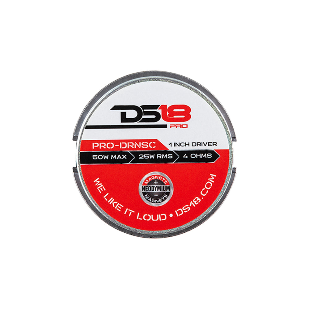 DS18 1in Throat Twist On Neodymium Driver 120 Watts 1in Composite Polyamide Vc 4-Ohm