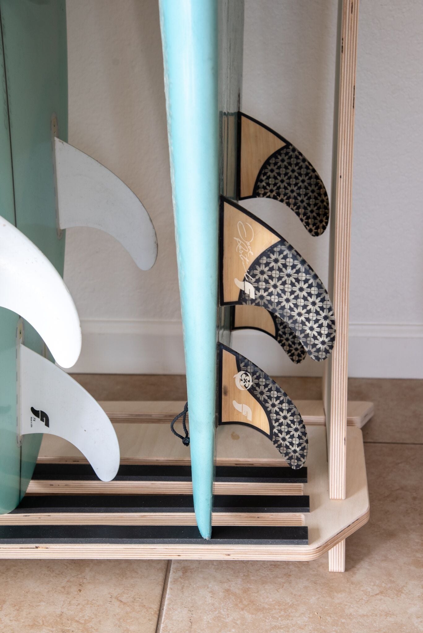 THE PACIFICA freestanding surfboard rack