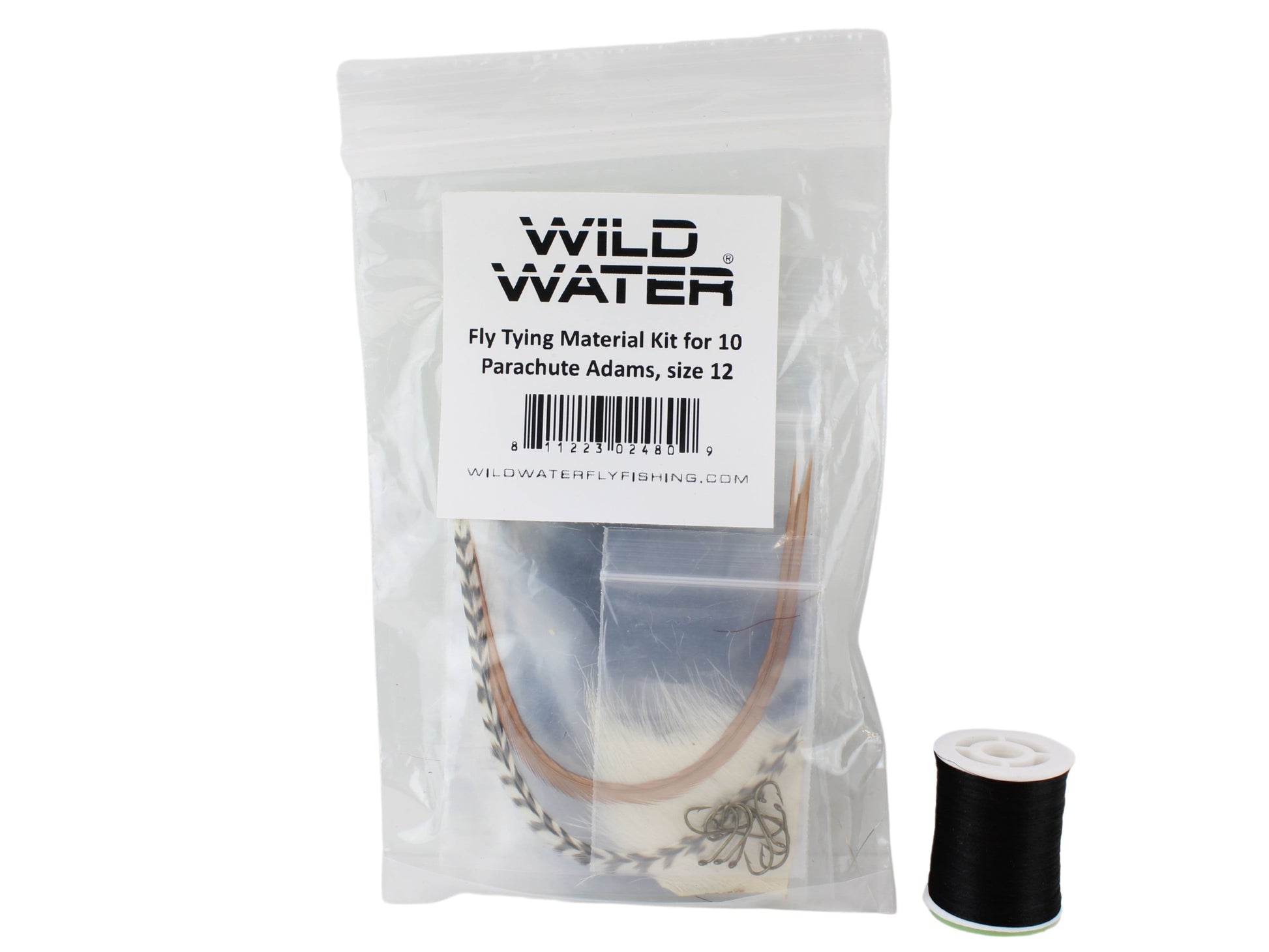 Wild Water Fly Fishing Fly Tying Material Kit, Parachute Adams | SendIt Sailing