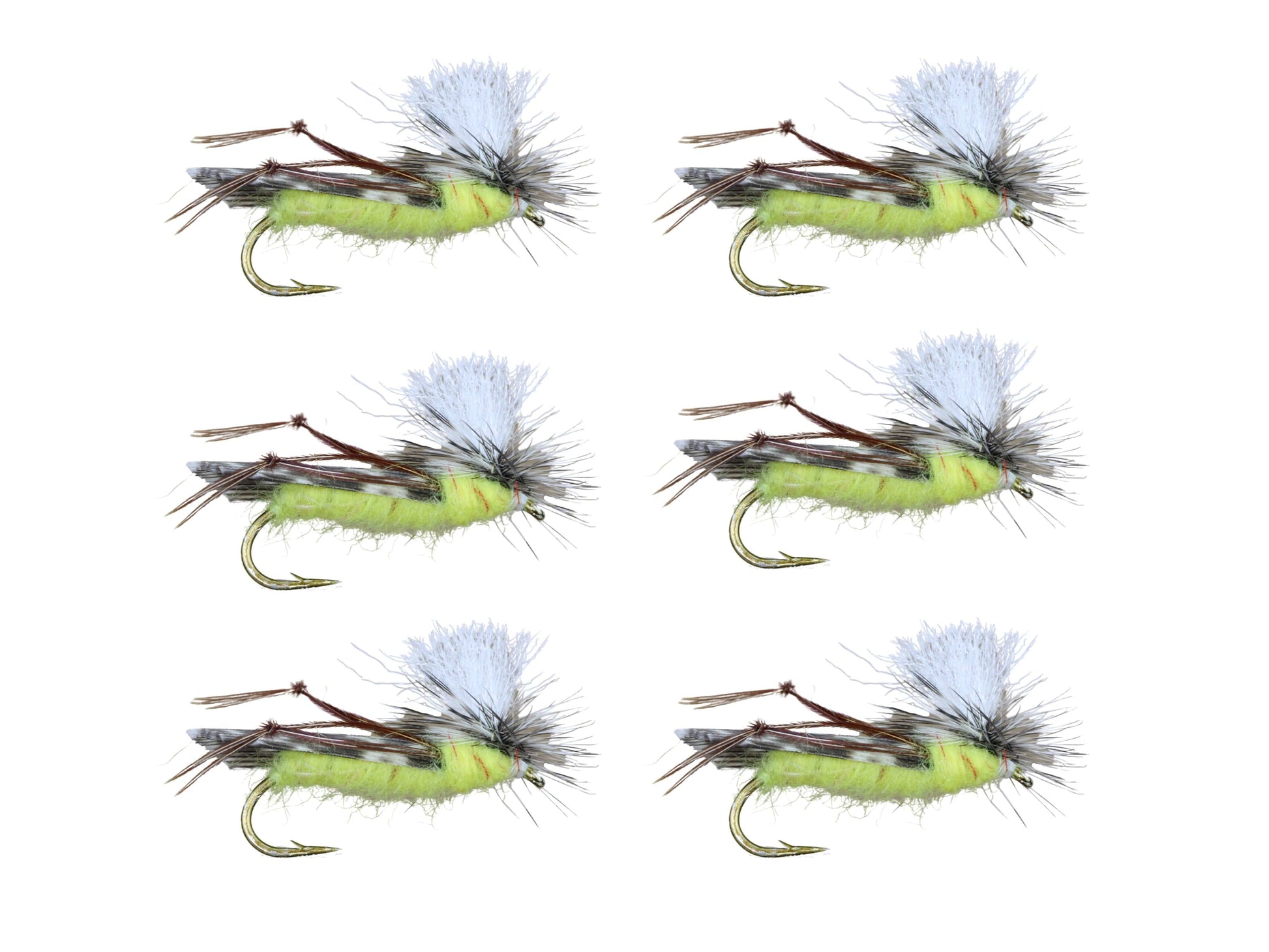 Wild Water Fly Fishing Parachute Hopper, Size 10 (Qty 6) | SendIt Sailing