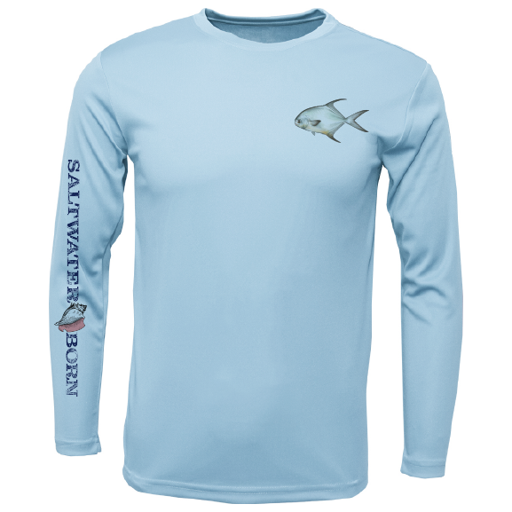 Permit on Chest Long Sleeve UPF 50+ Dry-Fit Shirt