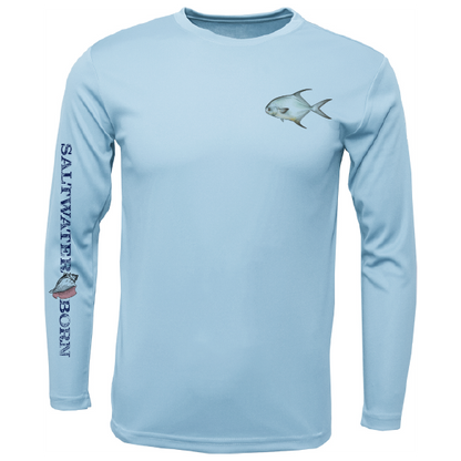 SK Permit on Chest Long Sleeve UPF 50+ Dry-Fit Shirt