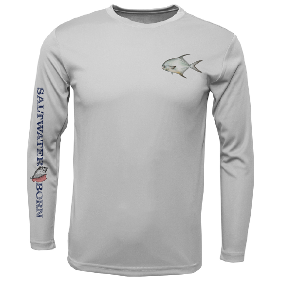 Permit on Chest Long Sleeve UPF 50+ Dry-Fit Shirt