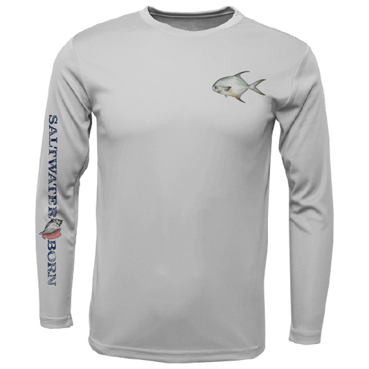 Permit on Chest Long Sleeve UPF 50+ Dry-Fit Shirt
