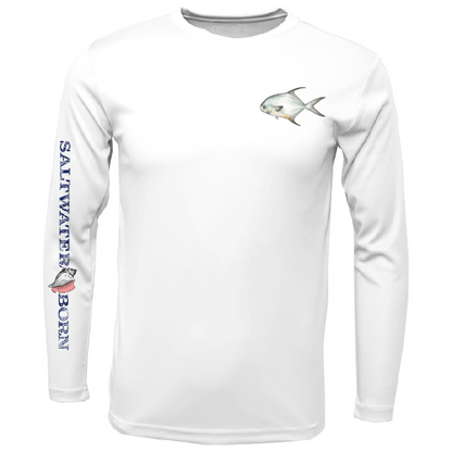 Permit on Chest Long Sleeve UPF 50+ Dry-Fit Shirt