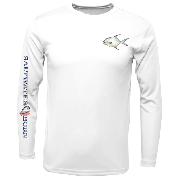 SK Permit on Chest Long Sleeve UPF 50+ Dry-Fit Shirt