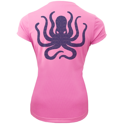 Key West, FL Kraken Women's Short Sleeve UPF 50+ Dry-Fit Shirt