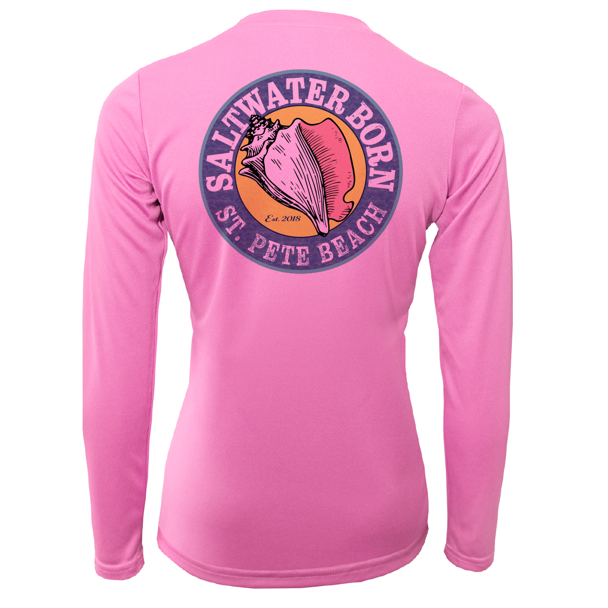 St. Pete Beach, FL "Saltwater Hair Don't Care" Long Sleeve UPF 50+ Dry-Fit Shirt