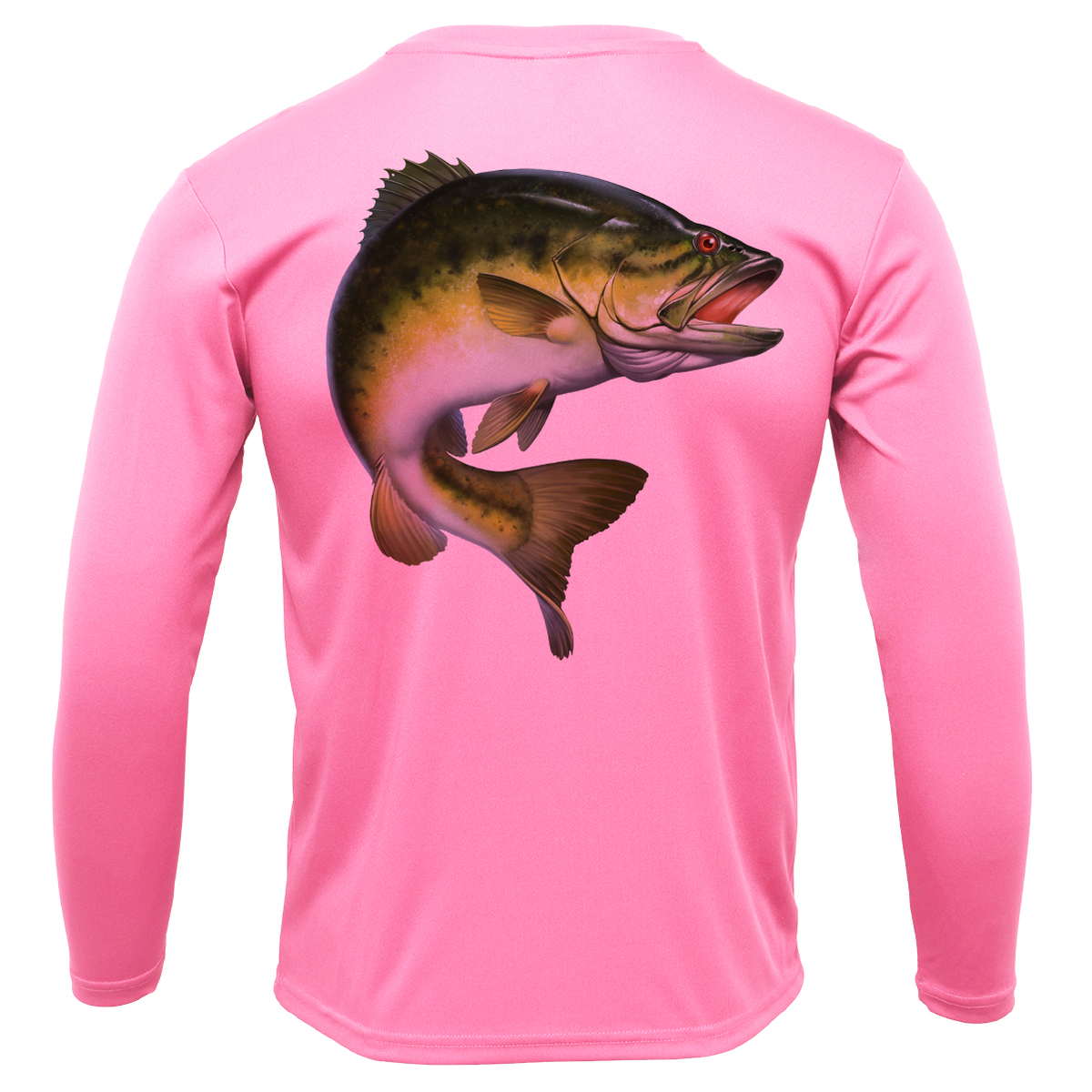 Florida Freshwater Born Largemouth Bass Girl's Long Sleeve UPF 50+ Dry-Fit Shirt
