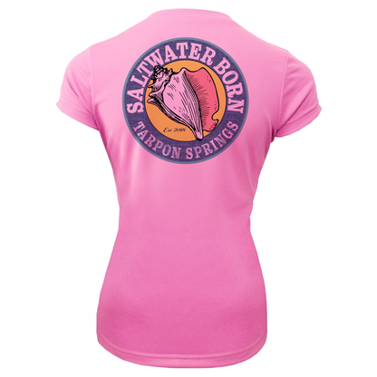 Tarpon Springs Florida Girl Women's Short Sleeve UPF 50+ Dry-Fit Shirt