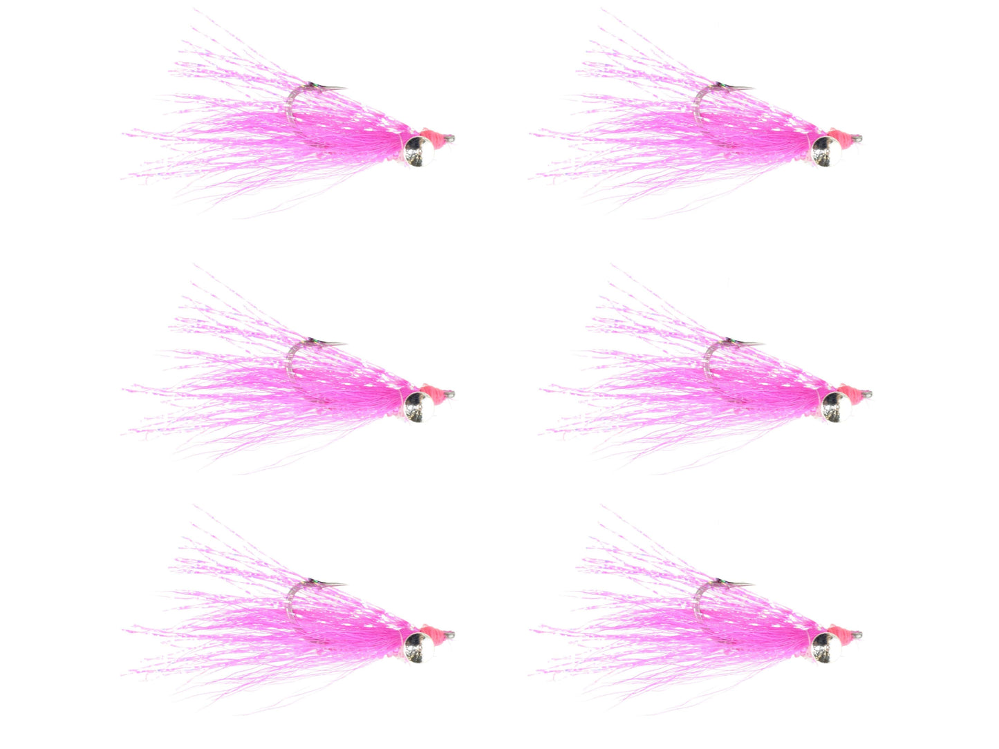 Wild Water Fly Fishing Pink Crazy Charlie, Size 4 (Qty 6) | SendIt Sailing