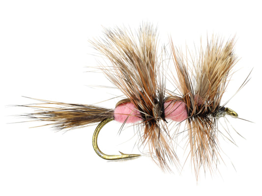 Wild Water Fly Fishing Pink Double Humpy, Size 10 (Qty 6) | SendIt Sailing