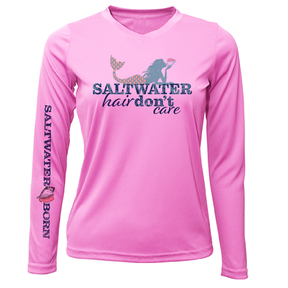 Tarpon Springs, FL "Saltwater Hair Don't Care" Long Sleeve UPF 50+ Dry-Fit Shirt