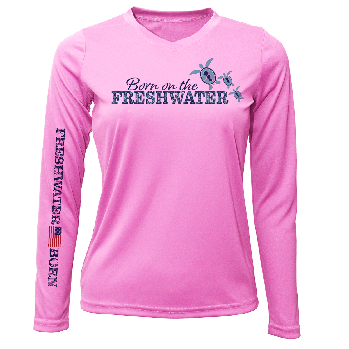 Florida "Born on the Freshwater" Women's Long Sleeve UPF 50+ Dry-Fit Shirt