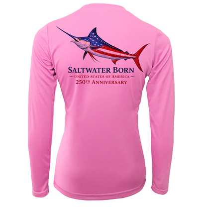 250th Anniversary Action Marlin Women's Long Sleeve UPF 50+ Dry-Fit Shirt