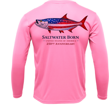 250th Action Tarpon Girl's Long Sleeve UPF 50+ Dry-Fit Shirt