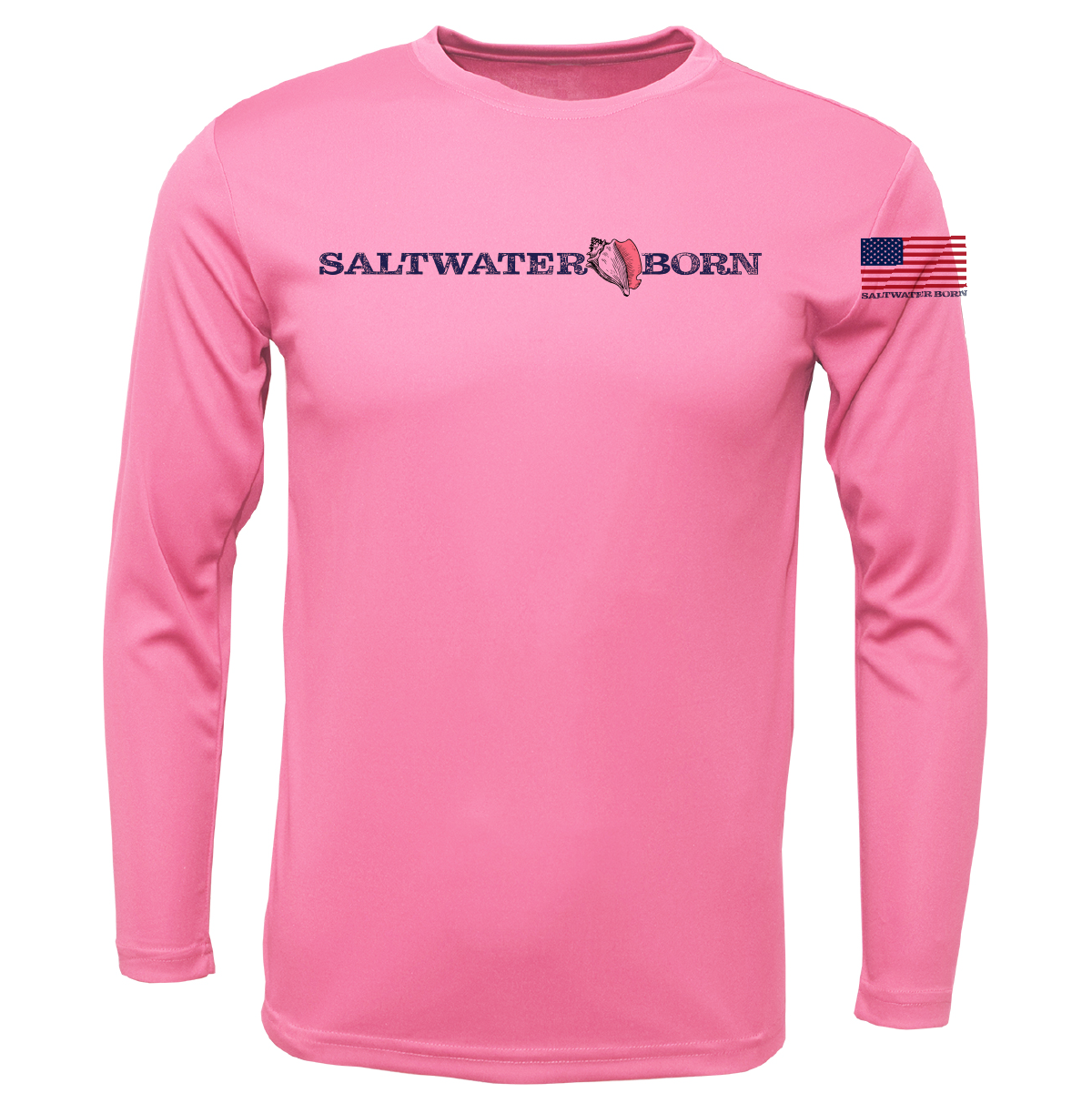 Hammerhead Outline Men's Long Sleeve UPF 50+ Dry-Fit Shirt
