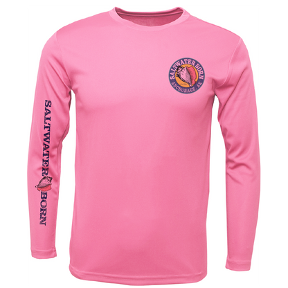 Anchorage, AK Angler Men's Long Sleeve UPF 50+ Dry-Fit Shirt