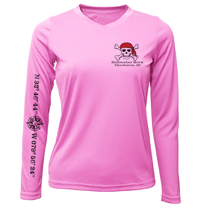 Charleston, SC "All For Rum and Rum For All" Women's Long Sleeve UPF 50+ Dry-Fit Shirt