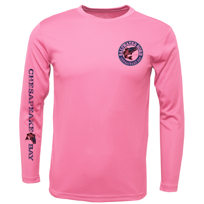 Chesapeake Bay USA Rockfish Men's Long Sleeve UPF 50+ Dry-Fit Shirt