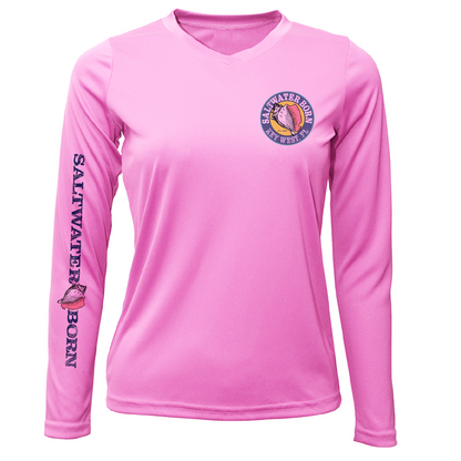 Key West, FL Rooster Women's Long Sleeve UPF 50+ Dry-Fit Shirt