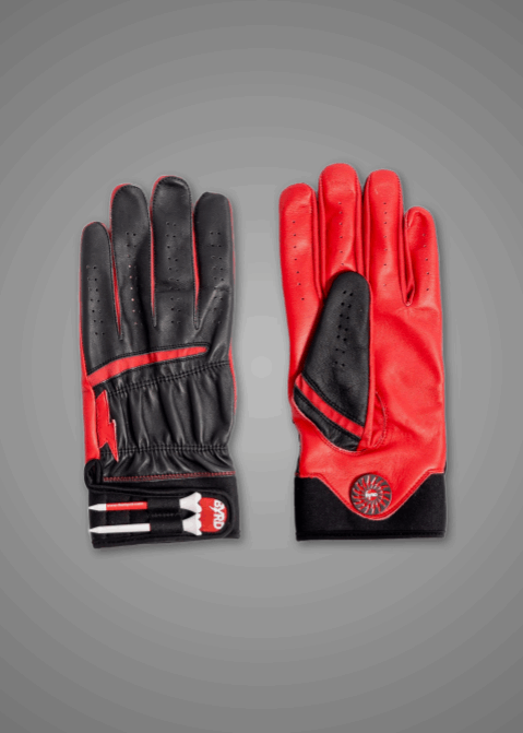 THE BYRD GOLF GLOVE ∞ Black/Red