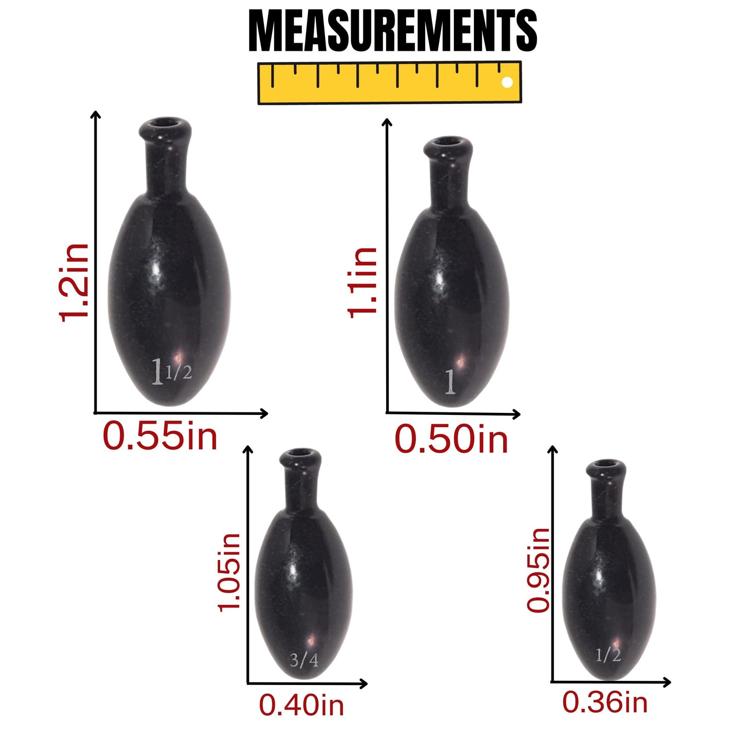 Reaction Tackle Punch Weights/ Tungsten Sinkers