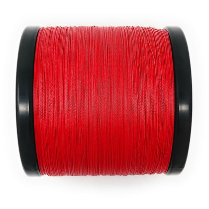 Reaction Tackle Braided Fishing Line - NO FADE Red