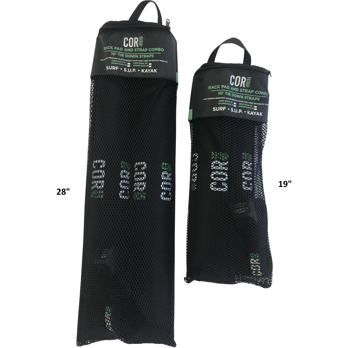 Aero Roof Rack Pad with 10' Scratch-Resistant Tie Downs(Wide Aero Bars)